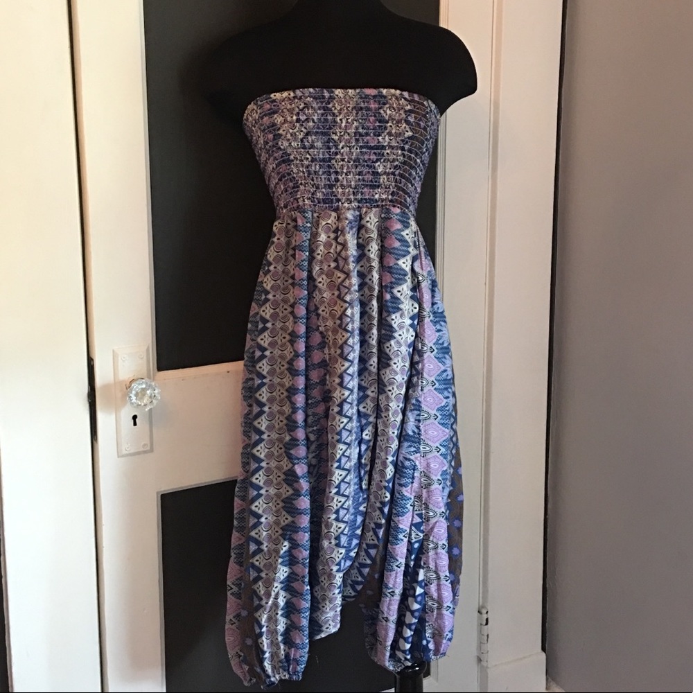 Tribal Print Harem Jumpsuit Romper Pants